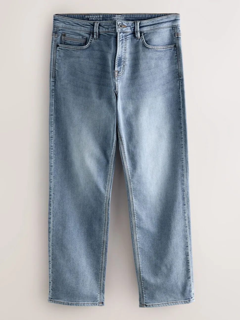 Vintage lichtblauw - Straight fit - Comfortabele stretchjeans