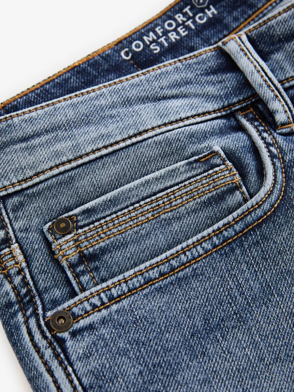 Vintage lichtblauw - Strakke Pasvorm - Comfortabele stretchjeans