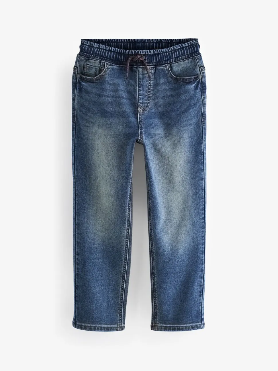 Vintage middenblauw - Jeans met stretch en elastische taille (3-16 jr)