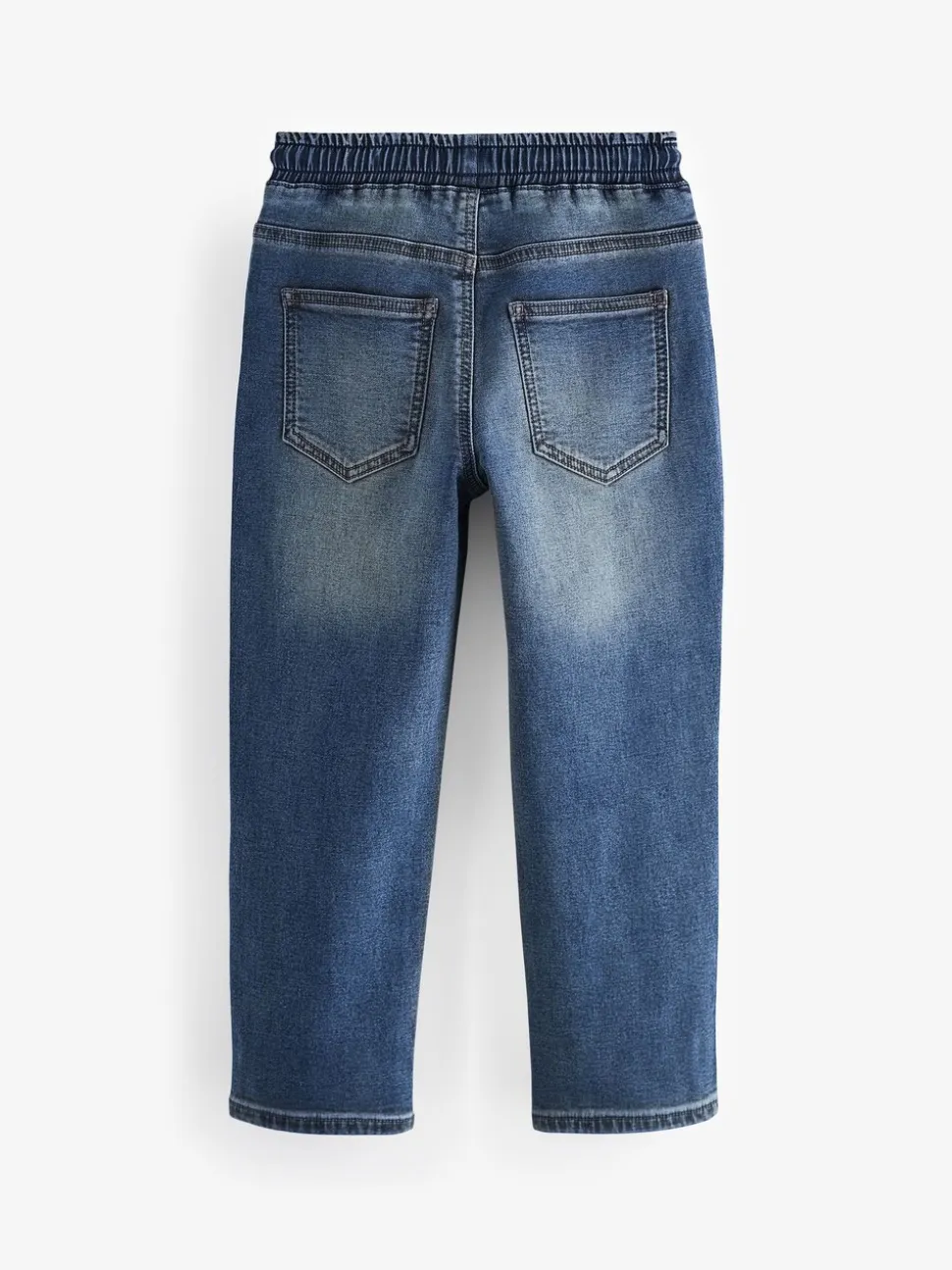 Vintage middenblauw - Jeans met stretch en elastische taille (3-16 jr)
