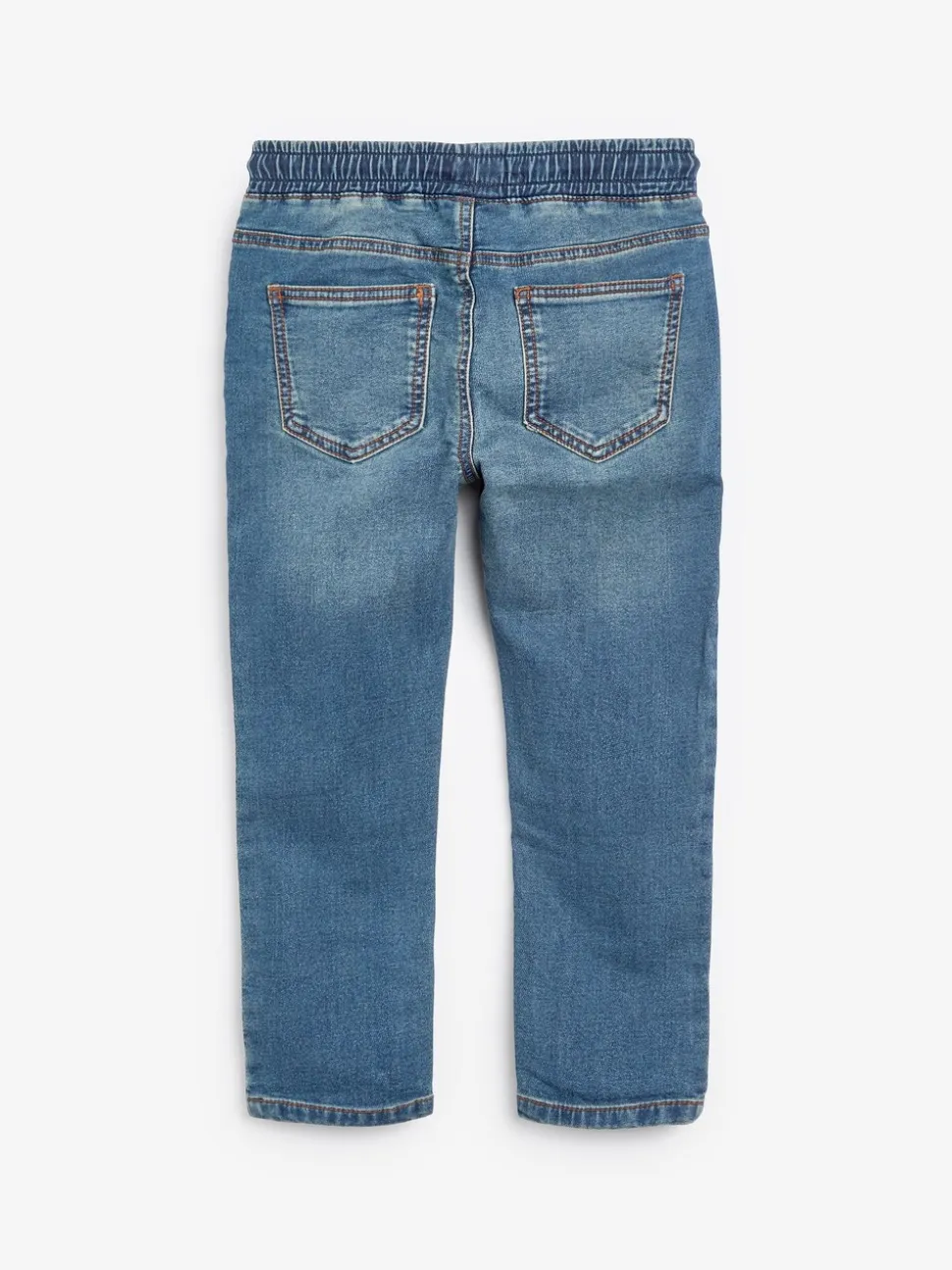 Vintage middenblauw - Jeans met stretch en elastische taille (3-16 jr)