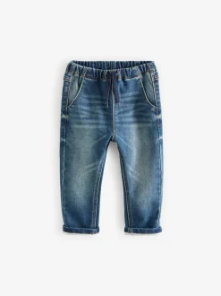 Vintage wassing - Superzachte jeans met stretch en elastische taille (3 mnd-7 jr)