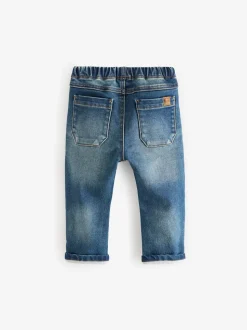 Vintage wassing - Superzachte jeans met stretch en elastische taille (3 mnd-7 jr)
