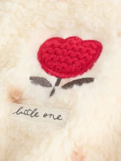 Vlekken - Zwaargewicht fleece babypyjama