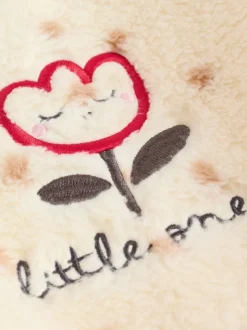 Vlekken - Zwaargewicht fleece babypyjama