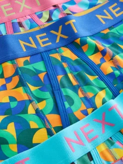 Vrolijk gekleurd geometrisch motief - 8 Boxershorts zonder plooi