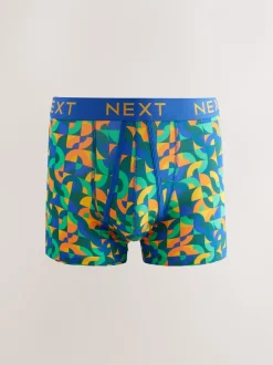 Vrolijk gekleurd geometrisch motief - 8 Boxershorts zonder plooi