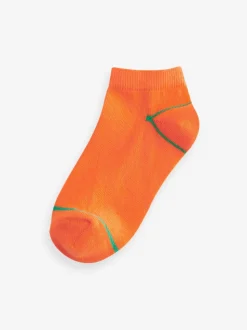 Vrolijke regenboogkleuren - Verpakking van 7 paar sneakersokken met hoog aandeel katoen