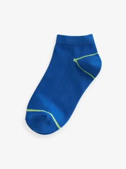 Vrolijke regenboogkleuren - Verpakking van 7 paar sneakersokken met hoog aandeel katoen