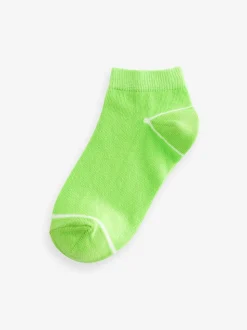Vrolijke regenboogkleuren - Verpakking van 7 paar sneakersokken met hoog aandeel katoen