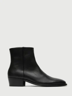 Walk London Leather Hoxton Zip Boots