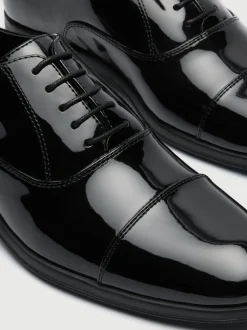Walk London Patent Oscar Oxford Toe Cap