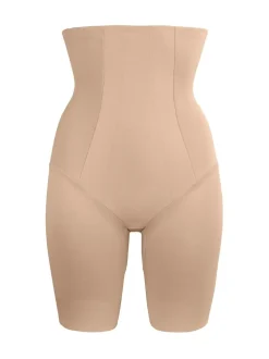 Warm beige - Miraclesuit - Extra krachtig vormgevende short met hoge taille en lange pijpjes