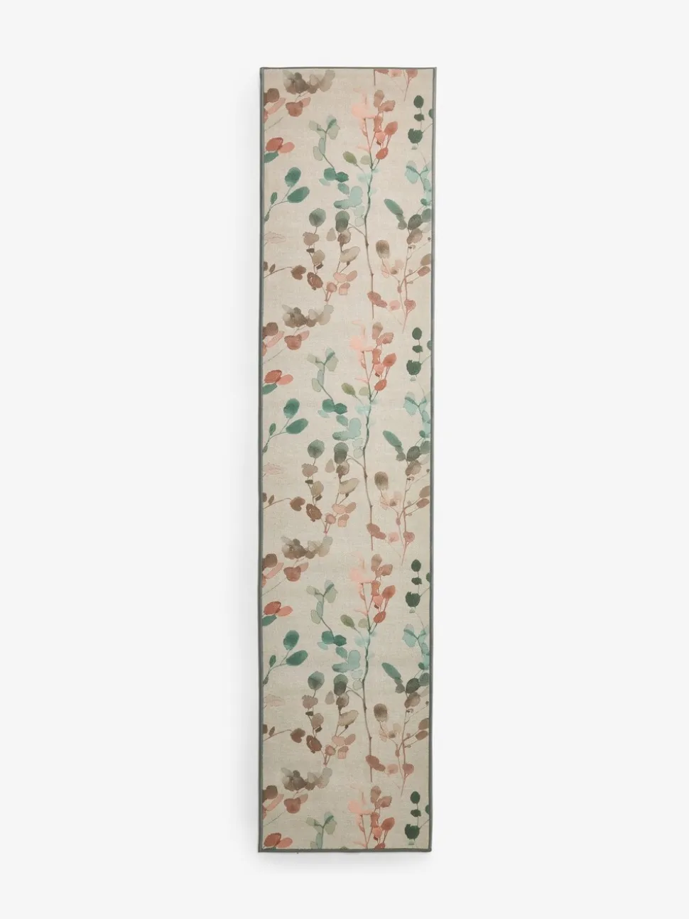 Wasbare herfstige loper met bloemenprint