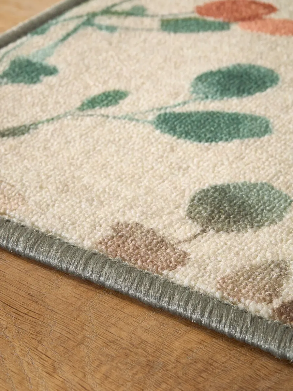 Wasbare herfstige loper met bloemenprint