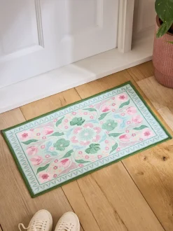 Washable Bettie Floral Print Doormat