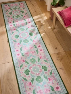Washable Bettie Floral Print Runner