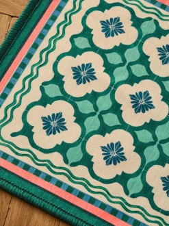 Washable Bright Tile Doormat