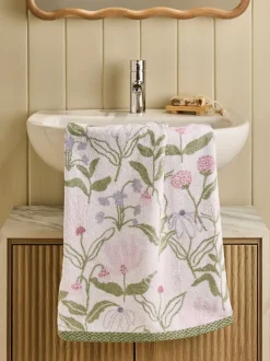 Water Colour Floral 100% Cotton Towel