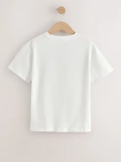 White Bambi - Oversized T-shirt met print (3-16 jr)