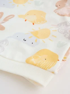 White Bunny Character Print - Easter Sweat and Leggings Baby Set (0mths-2yrs)