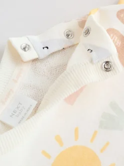 White Bunny Character Print - Easter Sweat and Leggings Baby Set (0mths-2yrs)