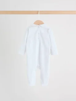 White Collar - Verpakking van 3 babypyjama's (0-2jr)