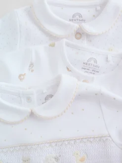 White Collar - Verpakking van 3 babypyjama's (0-2jr)