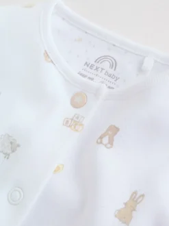 White Collar - Verpakking van 3 babypyjama's (0-2jr)