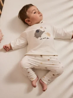 White Delicate Safari - Babyset van top en legging (0mnd -2jr)
