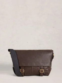 White Stuff Connor Leather Messenger Bag