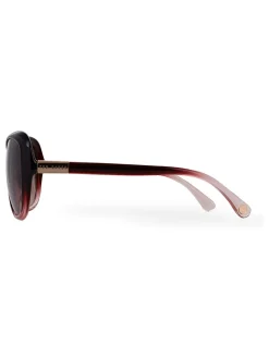 Wijnrood met kleurverloop - Ted Baker Blair Fade zonnebril
