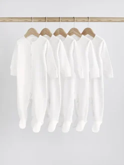 Wit - 100% katoenen babypyjama's (0-18mnd)