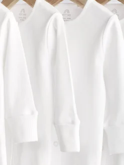 Wit - 100% katoenen babypyjama's (0-18mnd)