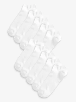 Wit - 10 paar sneakersokken