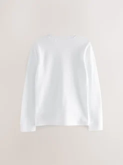Wit - 2 -pack thermische tops met lange mouwen (2-16jr)