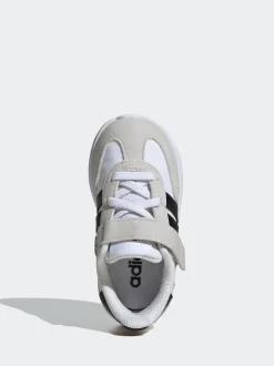 Wit - adidas Run 70s 2.0 sneakers Klittenbandsneakers voor zuigelingen