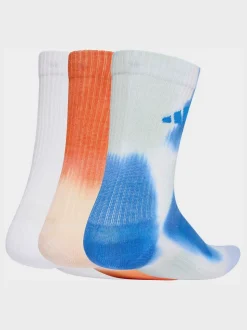 Wit - adidas Tie-Dye Sokken 3 paar