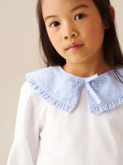 Wit - Angel & Rocket Betty blouse met Strepen en Lange mouwen