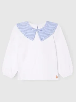 Wit - Angel & Rocket Betty blouse met Strepen en Lange mouwen