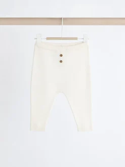 Wit - Baby Set van gebreide Trui en Broeken (0mnd-2jr)