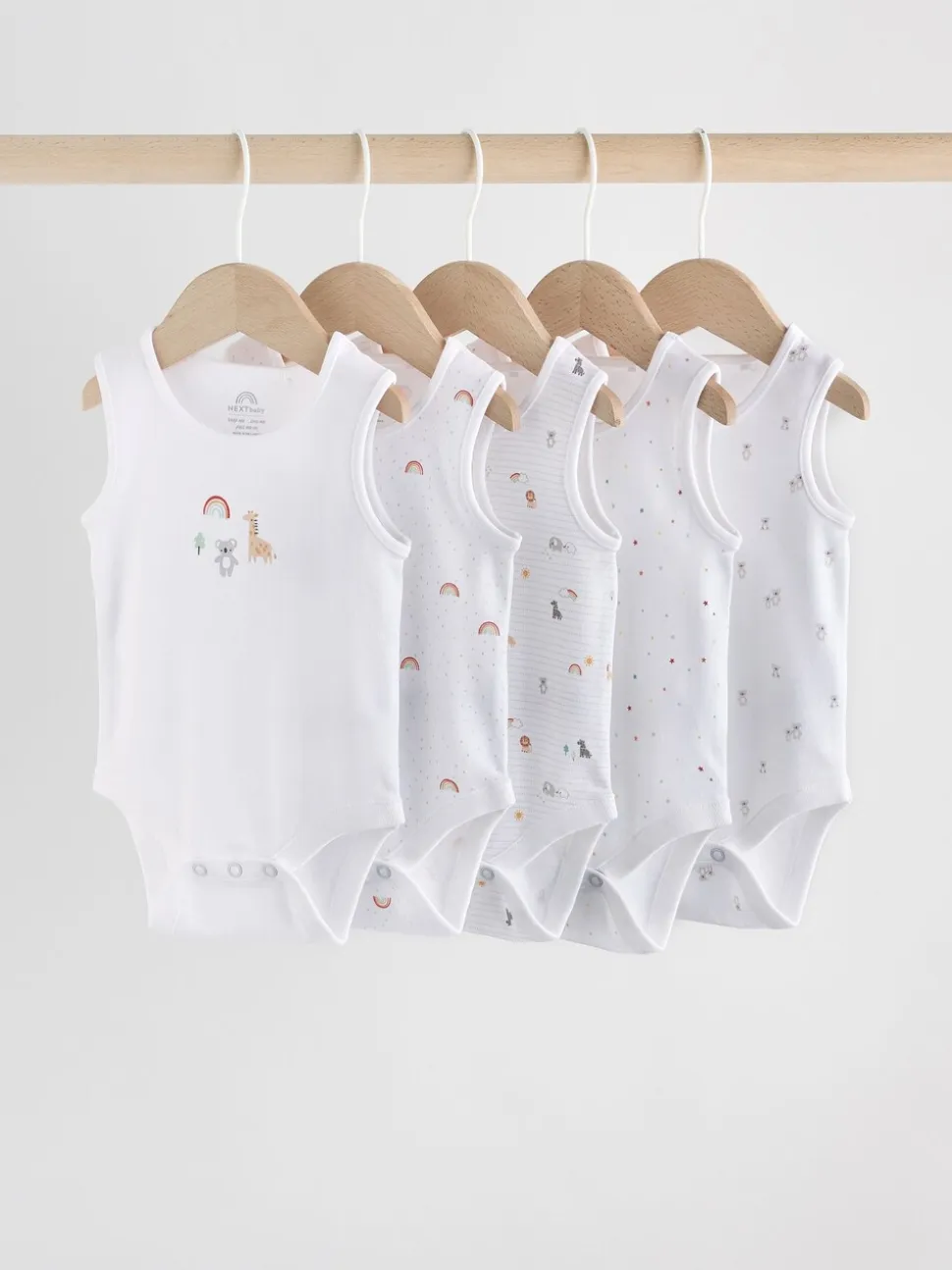 Wit - Babyrompertjes met hemdje
