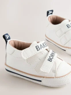 Wit - Baker by Ted Baker Baby Jongens Born in 2026 Paddersneakers