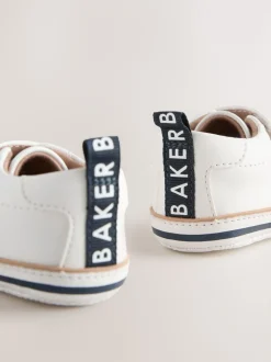Wit - Baker by Ted Baker Baby Jongens Born in 2026 Paddersneakers