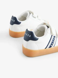Wit - Baker by Ted Baker sneakers met logobies voor jongens