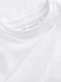 Wit - Behaaglijk T-shirt met lange mouwen (3-16 jr)