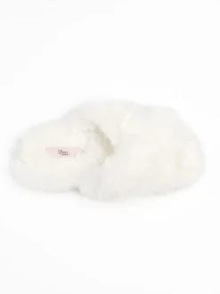 Wit - Boux Avenue Cross Band Slippers