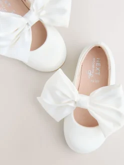 Wit - Bow Satin Flower Occasion Mary Jane Shoes