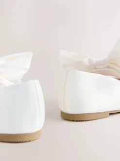 Wit - Bow Satin Flower Occasion Mary Jane Shoes