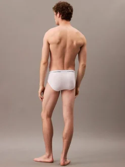 Wit - Calvin Klein 3 Pack Briefs - Icon Cotton Stretch